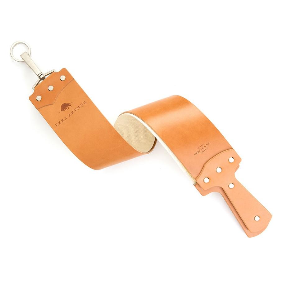 Ezra Arthur English Bridle Razor Strop in Golden Tan Leather Strop Ezra Arthur 