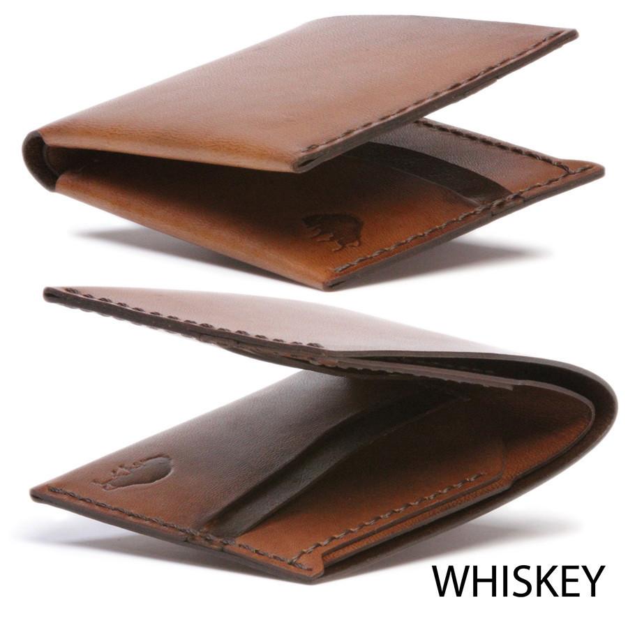 Ezra Arthur No. 6 Wallet in Choice of Chromexcel Leather or English Bridle Leather Leather Wallet Ezra Arthur Whiskey 