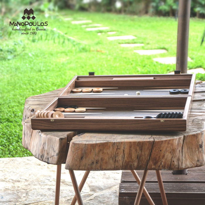 Manopoulos Handmade Premium Backgammon Set Backgammon Manopoulos 