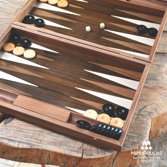 Manopoulos Handmade Premium Backgammon Set Backgammon Manopoulos 
