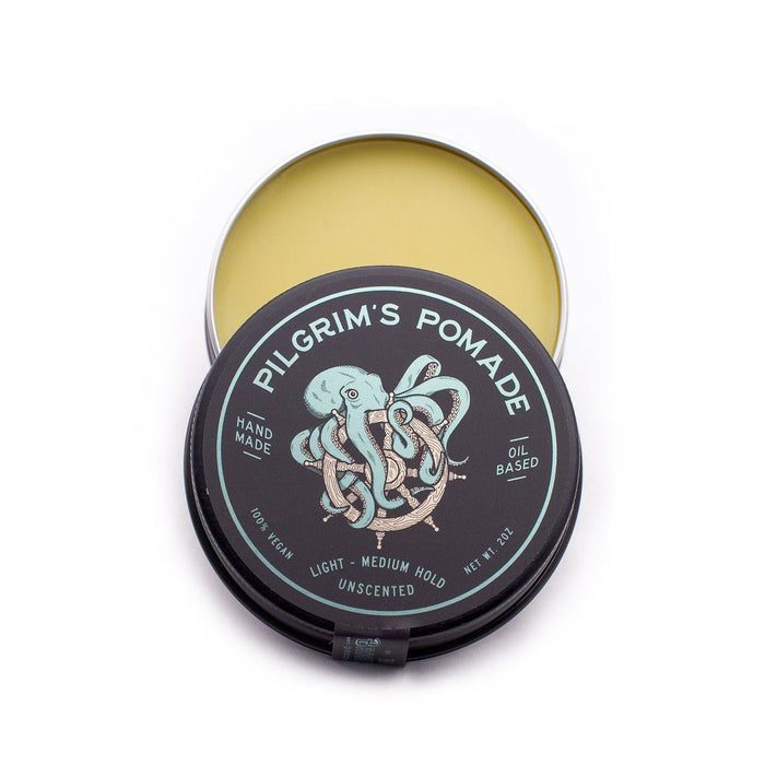 Brooklyn Grooming Pilgrim's Vegan Pomade, Unscented Hair Pomade Brooklyn Grooming Co 