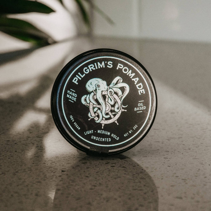 Brooklyn Grooming Pilgrim's Vegan Pomade, Unscented Hair Pomade Brooklyn Grooming Co 