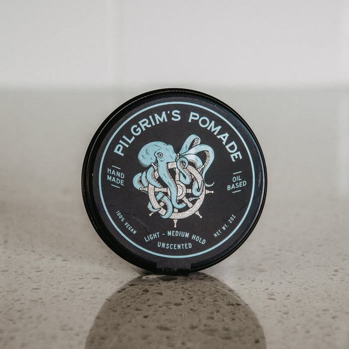 Brooklyn Grooming Pilgrim's Vegan Pomade, Unscented Hair Pomade Brooklyn Grooming Co 