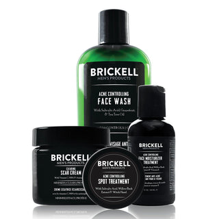 Brickell Acne Controlling System for Men Men's Grooming Kit Brickell 