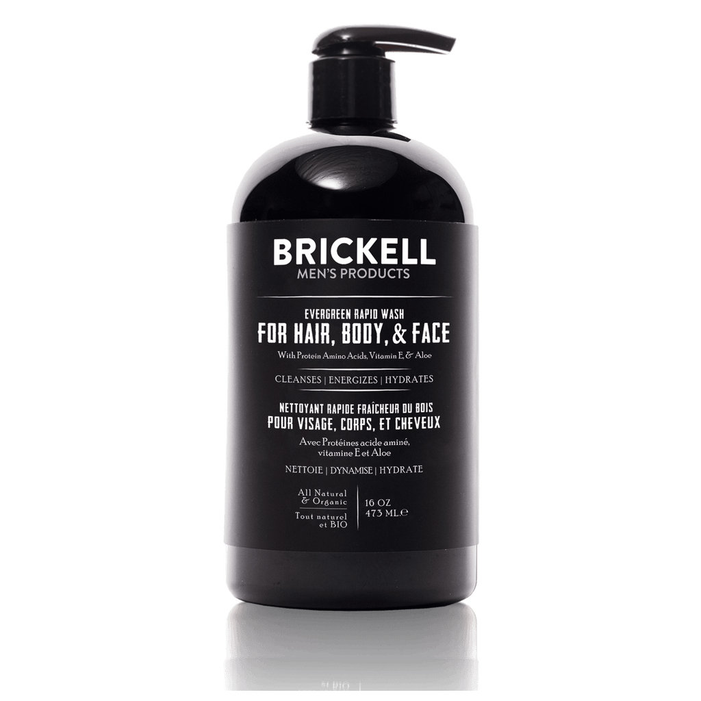 Brickell All in One Wash for Men Men's Body Wash Brickell Evergreen 