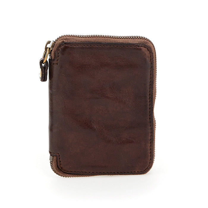 Campomaggi Zip Around Wallet and Coin Purse, Brown Leather Wallet Campomaggi 