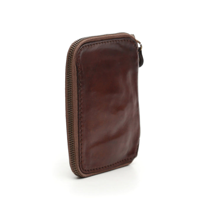 Campomaggi Zip Around Wallet and Coin Purse, Brown Leather Wallet Campomaggi 