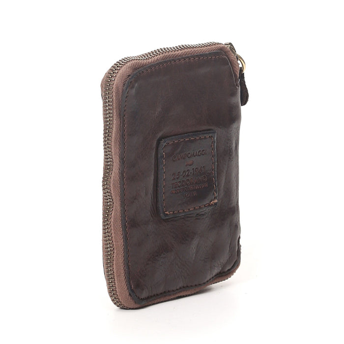 Campomaggi Zip Around Wallet and Coin Purse, Teodorano Print Leather Wallet Campomaggi 