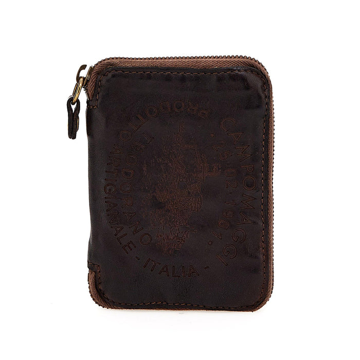 Campomaggi Zip Around Wallet and Coin Purse, Teodorano Print Leather Wallet Campomaggi 