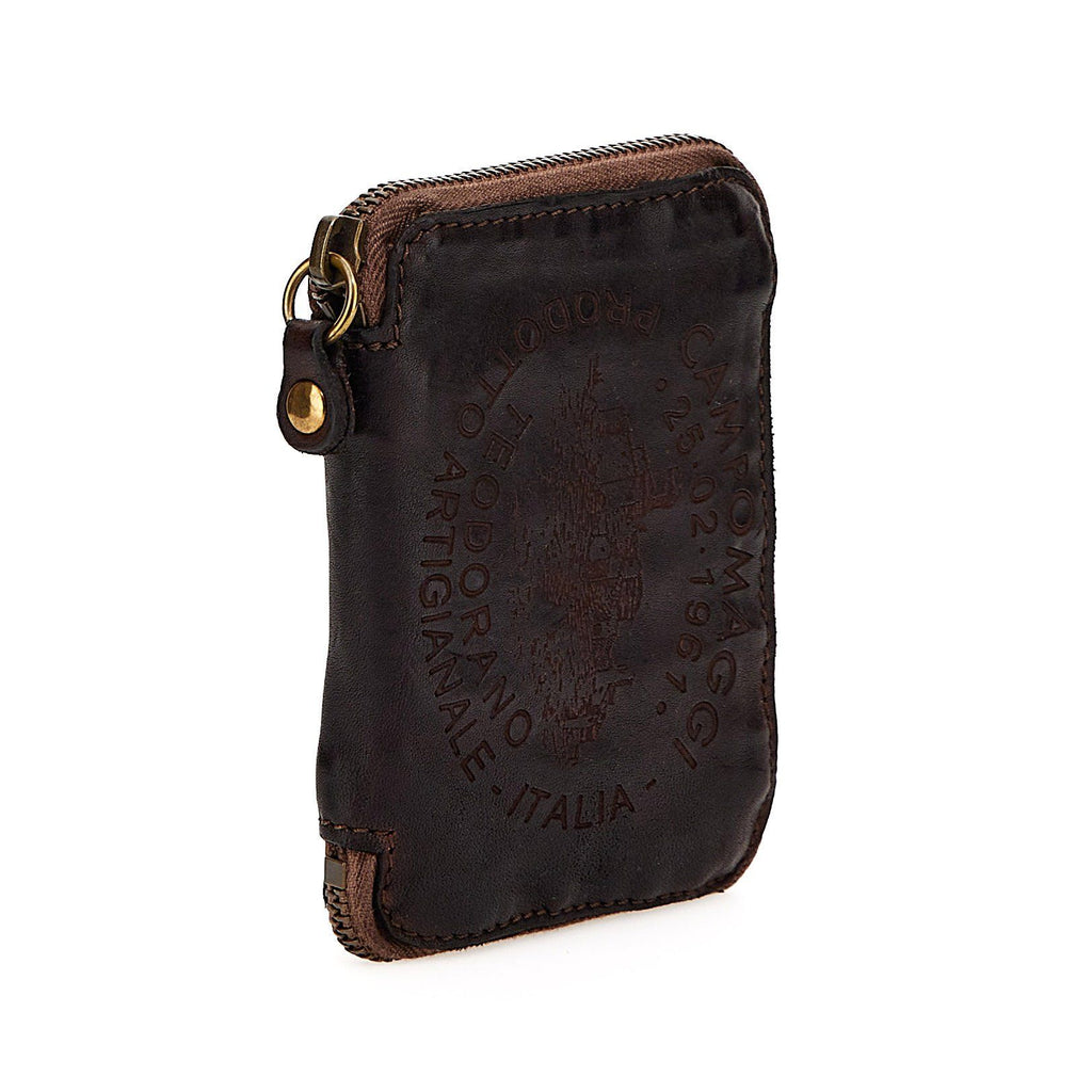 Campomaggi Zip Around Wallet and Coin Purse, Teodorano Print Leather Wallet Campomaggi 