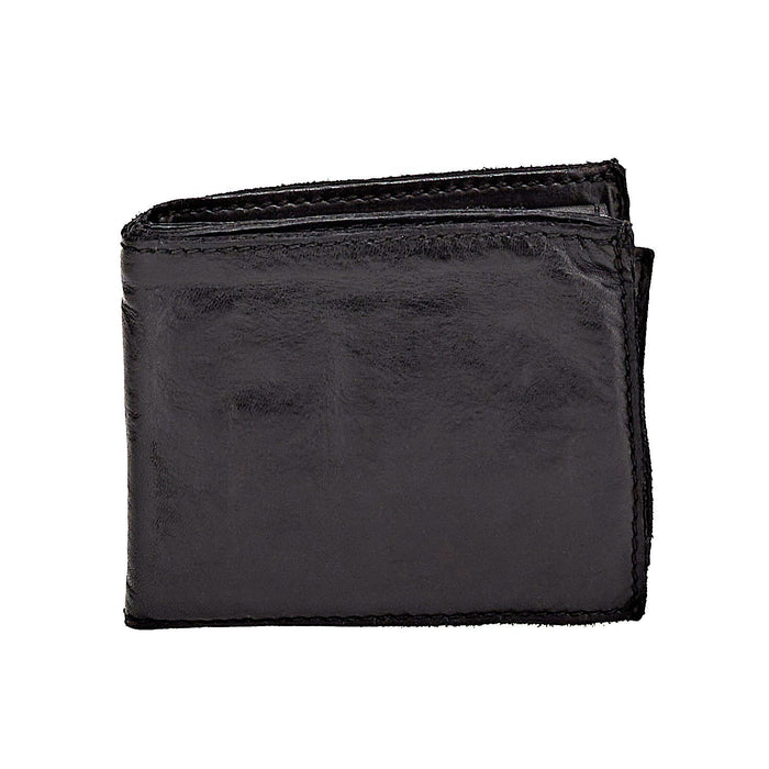 Campomaggi Horizontal Leather Wallet and Coin Pouch, Black Leather Wallet Campomaggi 