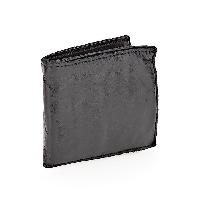 Campomaggi Horizontal Leather Wallet and Coin Pouch, Black Leather Wallet Campomaggi 