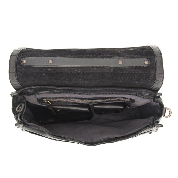 Campomaggi Leather Professional Carry Bag, Black Leather Briefcase Campomaggi 