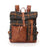Campomaggi Tartan and Leather Backpack, Stained Cognac Backpack Campomaggi 