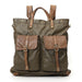 Campomaggi Vitrus Shopping Backpack, Teodorano Fabric and Leather Backpack Campomaggi 