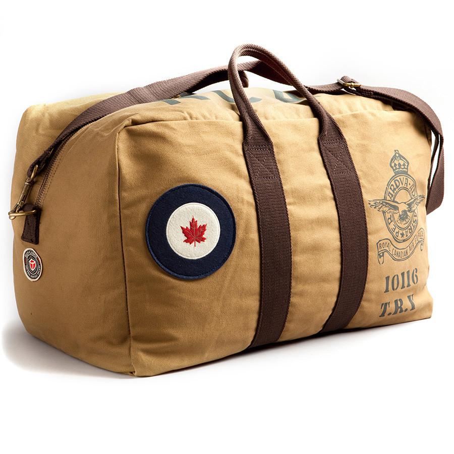 Oversized Military Style Canvas & Leather Duffel Bag - Bearded Pleasures