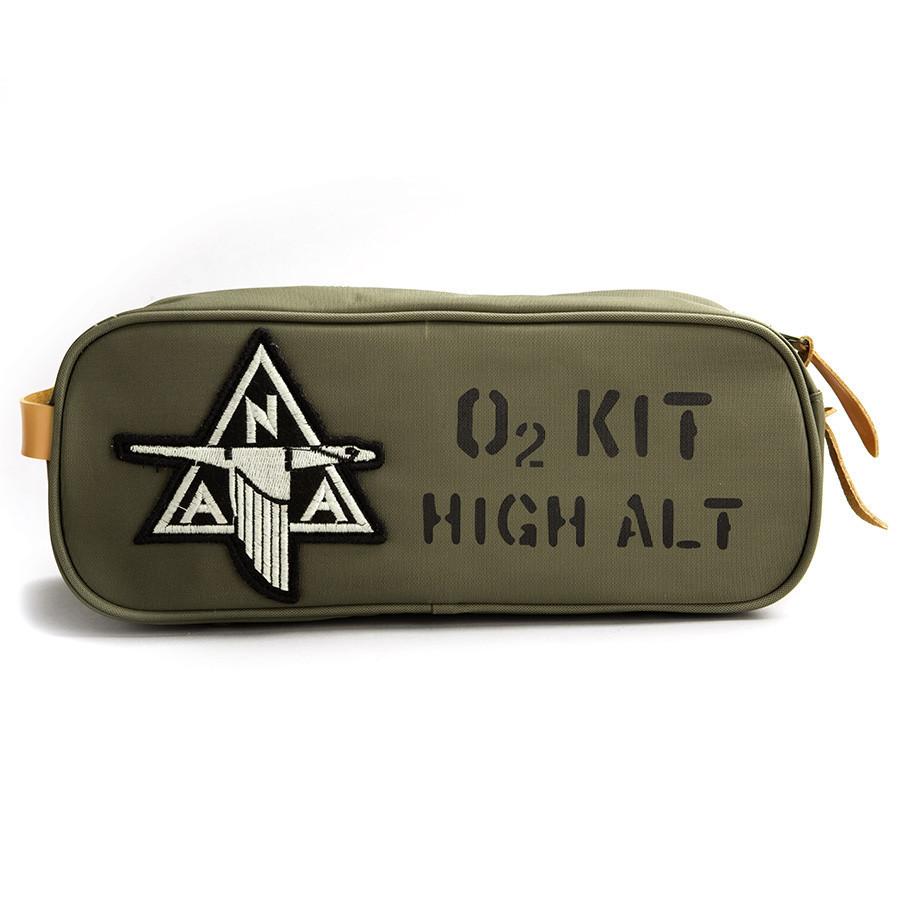 Red Canoe NAA O2 High Altitude Nylon Toiletry Kit Grooming Travel Case Red Canoe 