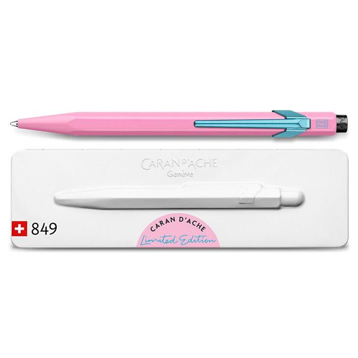 Caran d'Ache 849 Claim Your Style Ballpoint Pen, Limited Edition Ball Point Pen Caran d'Ache Hibiscus Pink 