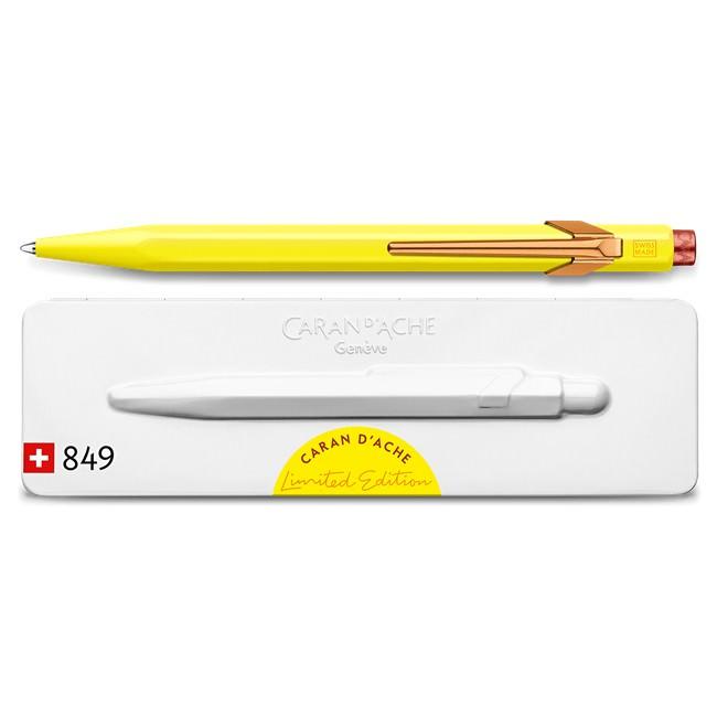 Caran d'Ache 849 Claim Your Style Ballpoint Pen, Limited Edition Ball Point Pen Caran d'Ache Canary Yellow 