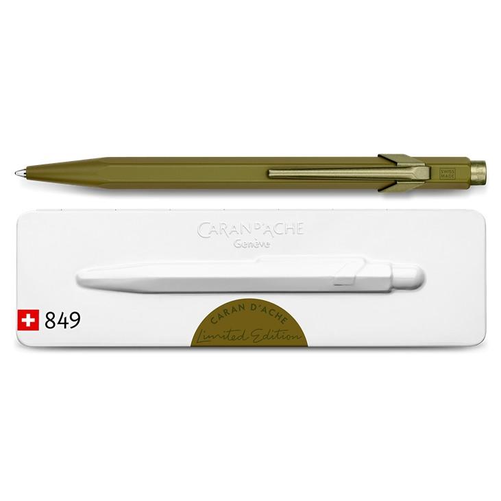 Caran d'Ache 849 Claim Your Style Ballpoint Pen, Limited Edition Ball Point Pen Caran d'Ache Moss Green 