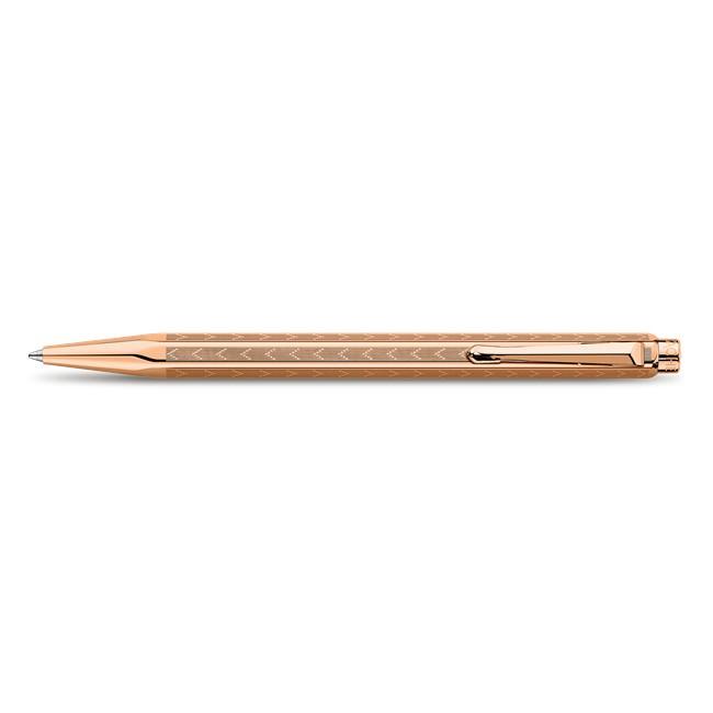 Caran d'Ache Ecridor Chevron Rose-Gilded Ballpoint Pen Ball Point Pen Caran d'Ache 