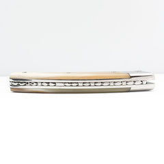 Claude Dozorme RLT 693 Le Thiers Hand-Decorated Folding Pocket Knife, Light Horn Pocket Knife Claude Dozorme 