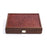 Manopoulos Plastic Covered Playing Cards in Brown Leather Ostrich Wooden Case Board Game Manopoulos 