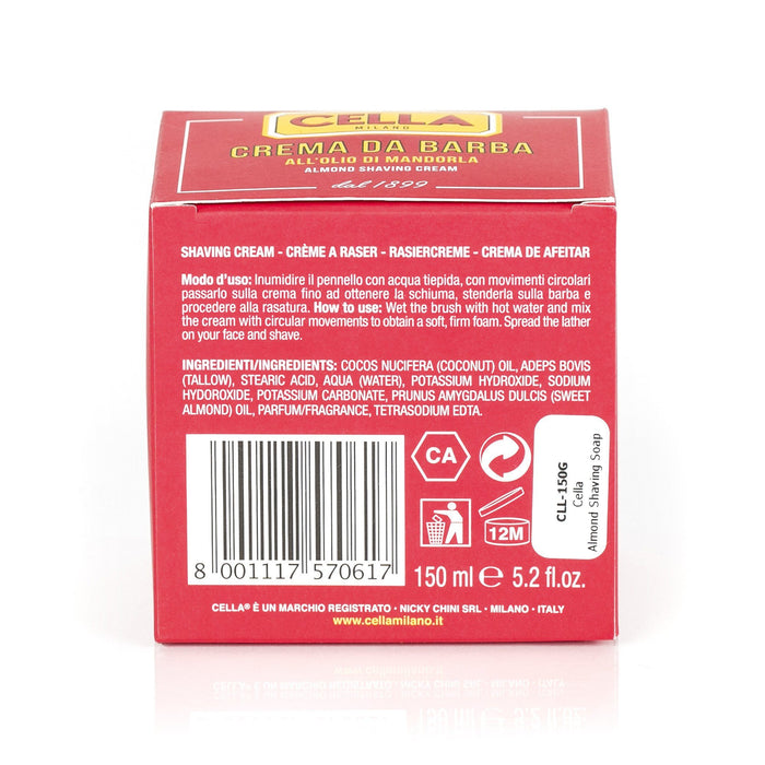Cella Almond Soft Shaving Soap Shaving Soap Cella 