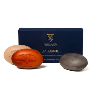 Caswell-Massey Sandalwood Explorer Three Soap Set Body Soap Caswell-Massey 