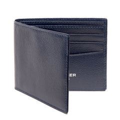 Ettinger Capra Billfold with 6 Credit Card Slots Leather Wallet Ettinger Marine Blue 