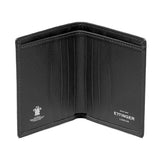 Ettinger Capra Mini Wallet with 6 Credit Card Slots Leather Wallet Ettinger Black 