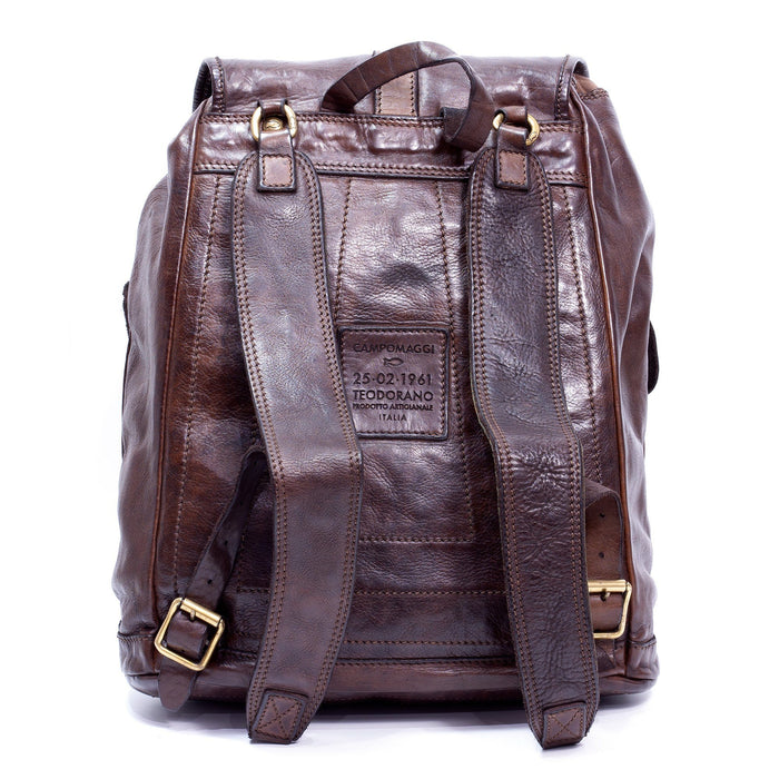 Campomaggi Leather Backpack, Dark Brown Leather Briefcase Campomaggi 