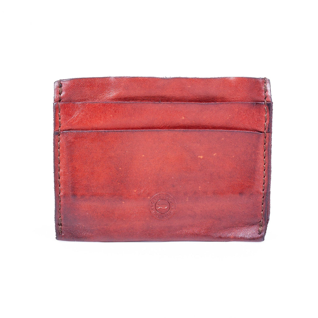 Campomaggi Leather Card Holder Leather Wallet Campomaggi Wine 