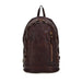 Campomaggi Aron Leather Backpack, Star Laser Print Backpack Campomaggi Dark Brown 