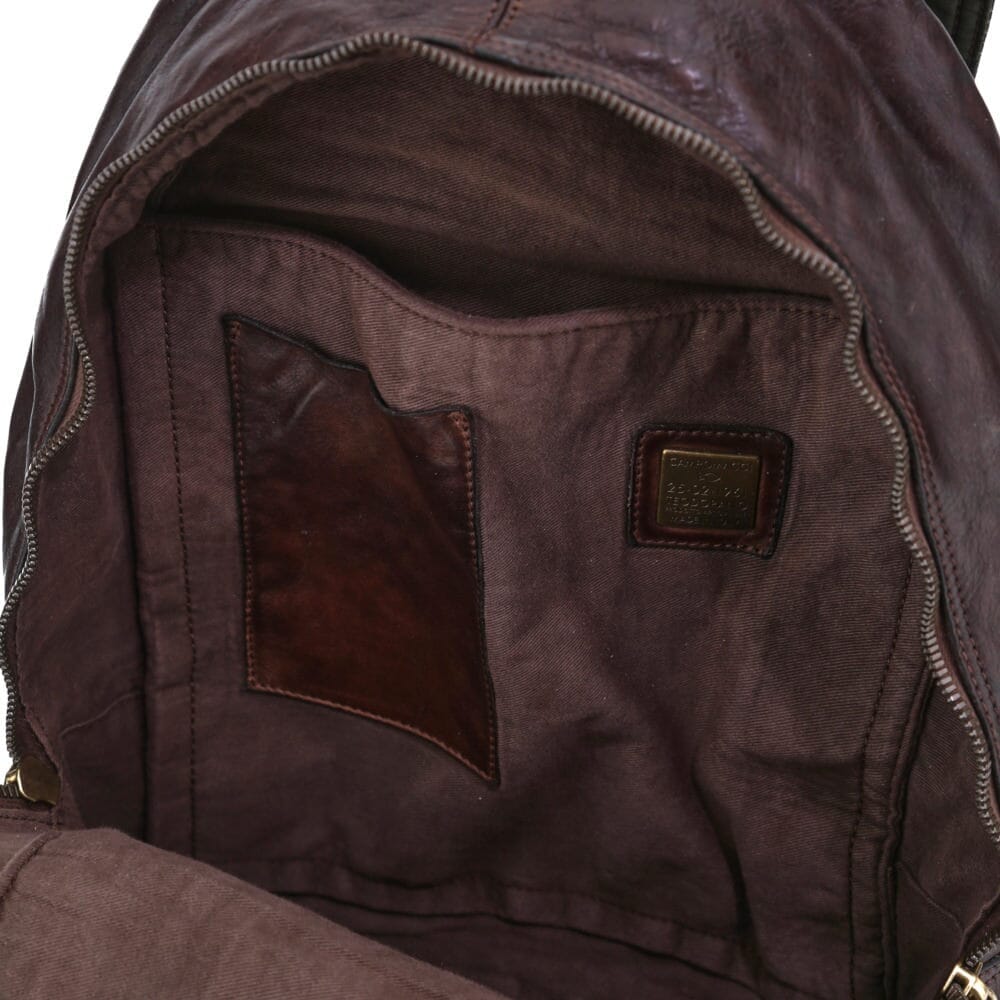 Campomaggi Aron Leather Backpack, Star Laser Print Backpack Campomaggi 