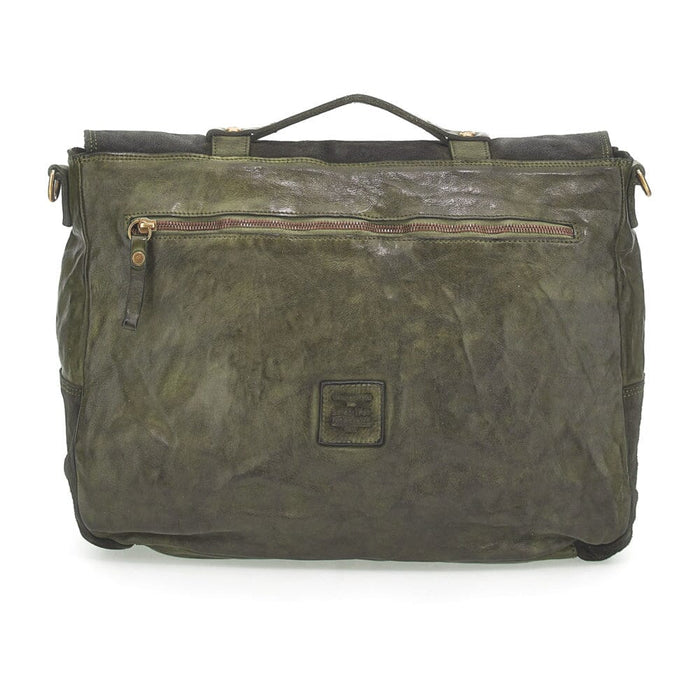 Campomaggi Jacob Leather Workbag Leather Bag Campomaggi Military Green 
