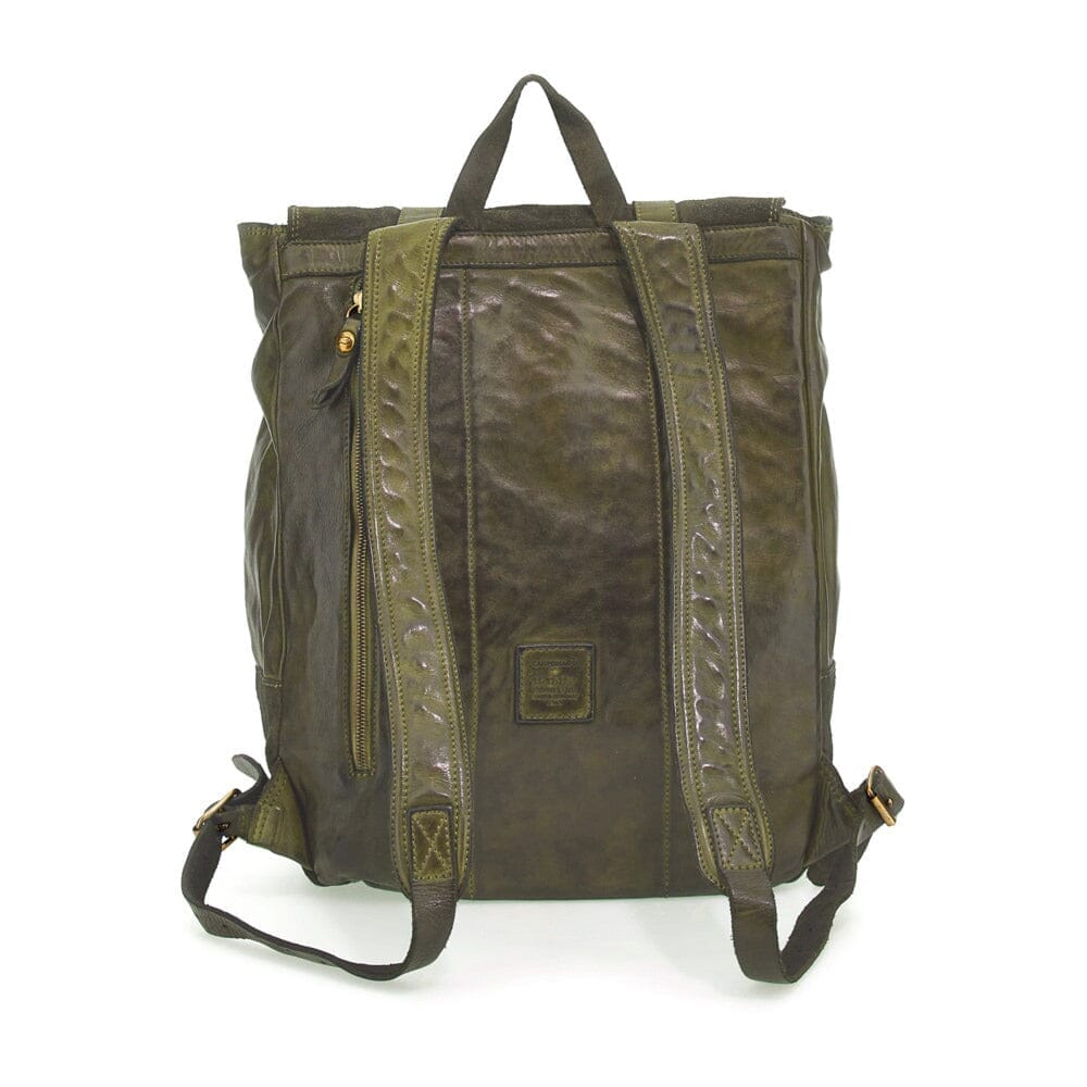 Campomaggi Jacob Leather Backpack Backpack Campomaggi Military Green 