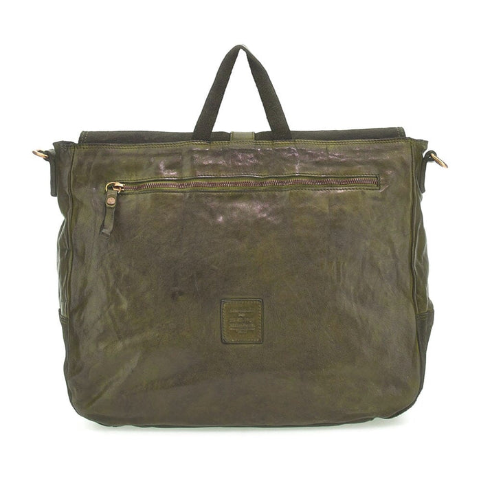 Campomaggi Jacob Leather Crossbody Bag Leather Messenger Bag Fendrihan Canada Military Green 