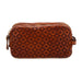 Campomaggi Aron Leather Toiletry Bag, Star Laser Print Toiletry Bag Campomaggi Cognac 