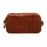 Campomaggi Aron Leather Toiletry Bag, Star Laser Print Toiletry Bag Campomaggi Cognac 
