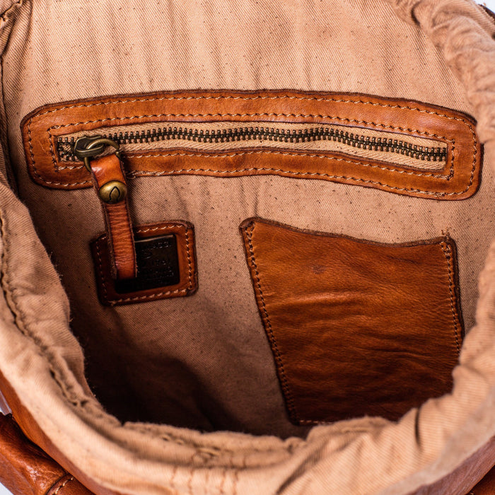 Campomaggi C1880 Leather Backpack, Cognac Leather Bag Campomaggi 