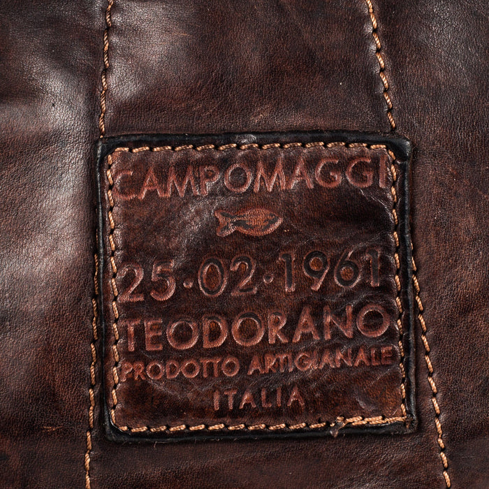 Campomaggi C1880 Leather Backpack, Dark Brown Leather Briefcase Campomaggi 
