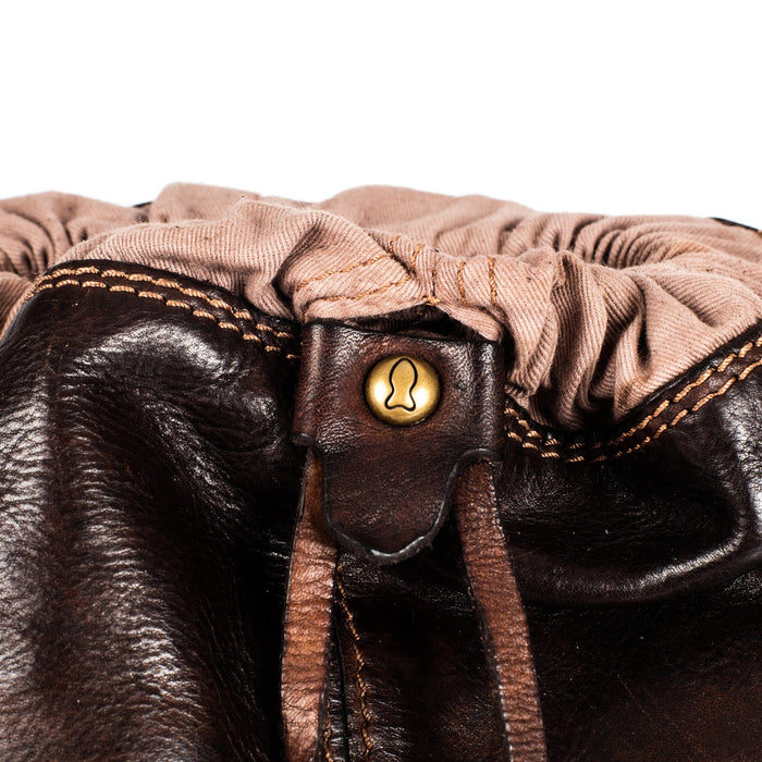 Campomaggi C1880 Leather Backpack, Dark Brown Leather Briefcase Campomaggi 