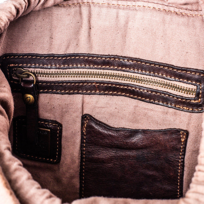 Campomaggi C1880 Leather Backpack, Dark Brown Leather Briefcase Campomaggi 