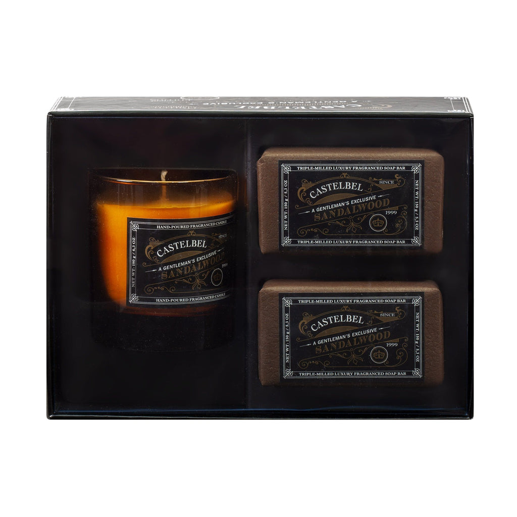 Castelbel Sandalwood Soaps & Candle Set Gift Set Castelbel 