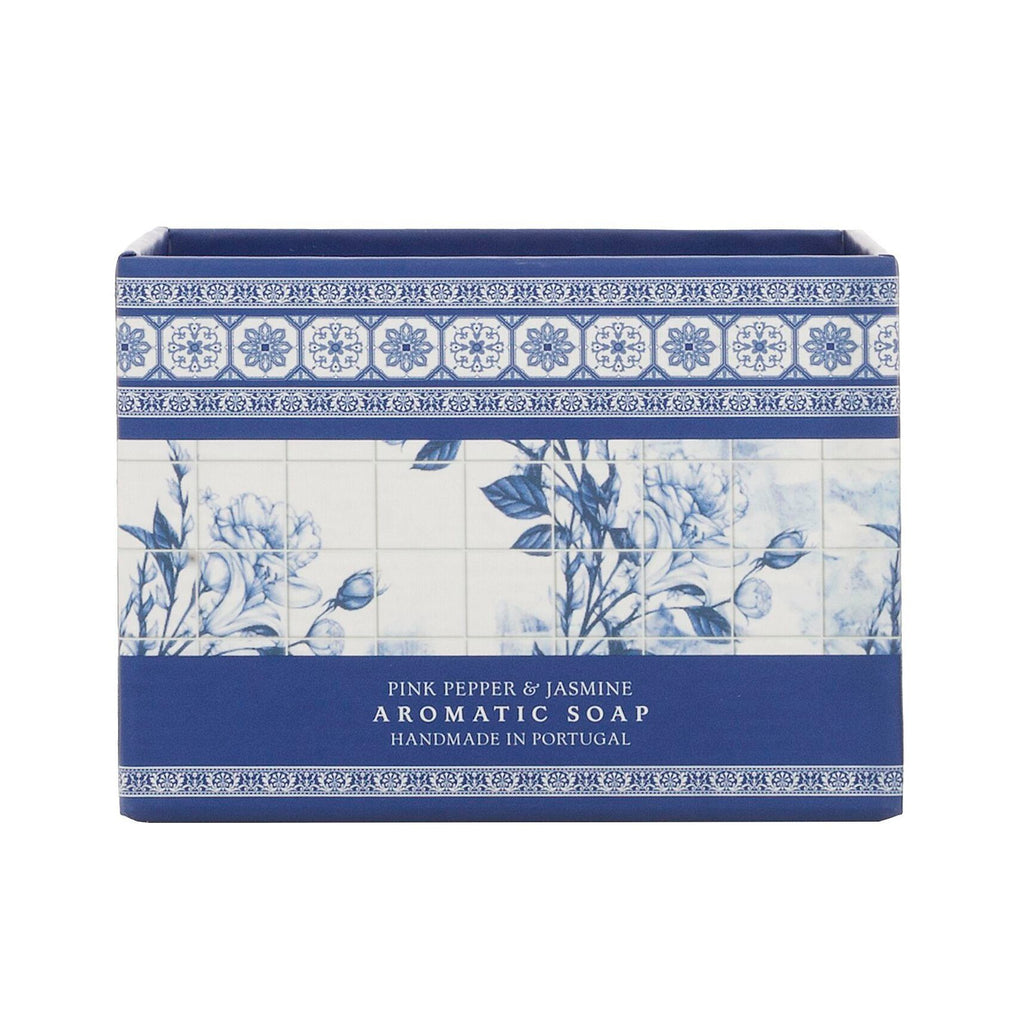 Portus Cale Gold & Blue Soap Bar in Jewel Box Body Soap Castelbel 