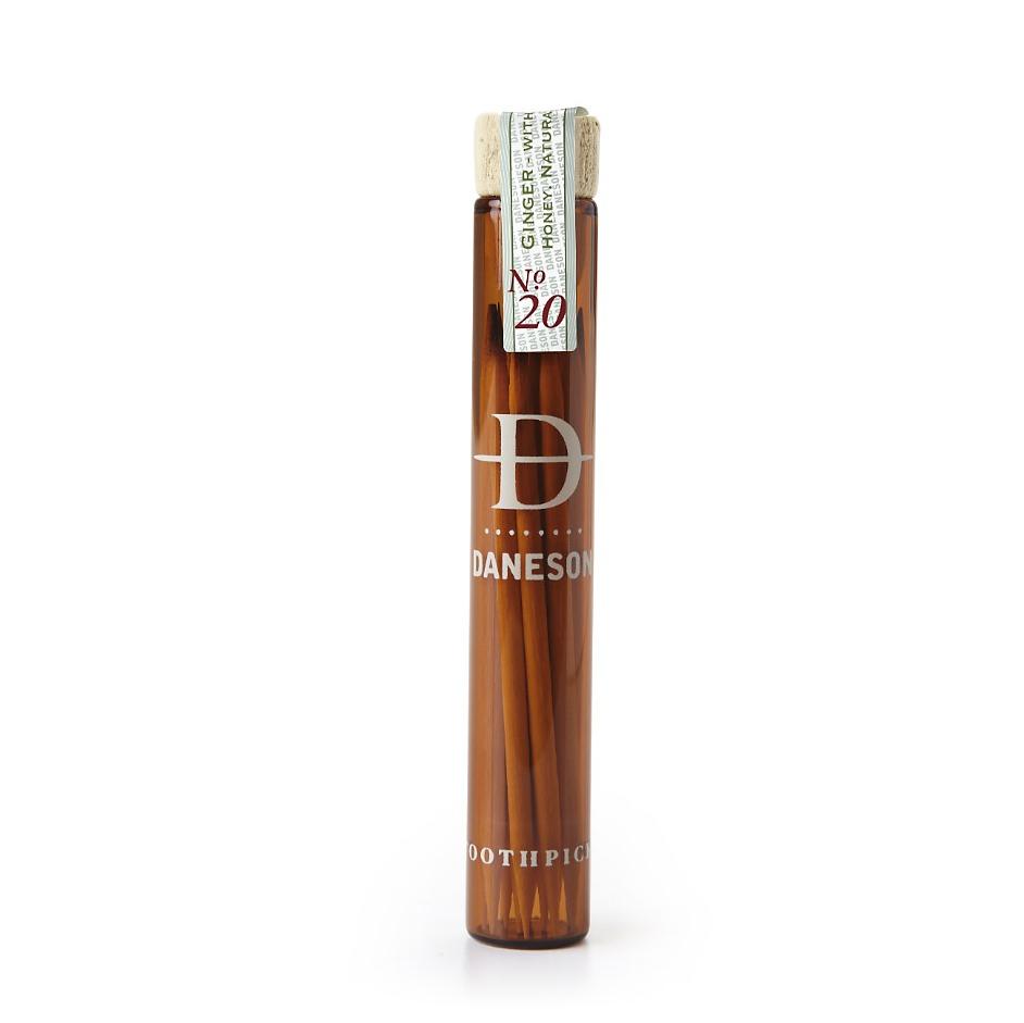 Daneson Naturally Flavored Toothpicks, Ginger Honey Nº 20 Toothpicks Daneson 