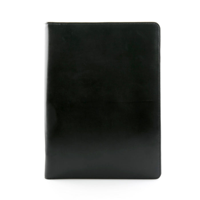 Daines & Hathaway A4 Conference Folder, Bridle Black Leather Conference Folder Daines & Hathaway 