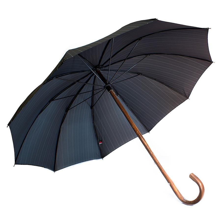 Doppler Orion Gentlemen's Umbrella with Chestnut Handle, Pinstripes Umbrella Doppler 