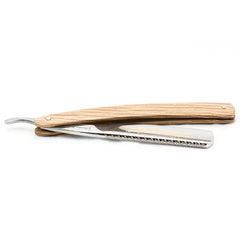 DOVO "Renaissance" Straight Razor 6/8", Spanish Oak Scales Straight Razor DOVO 